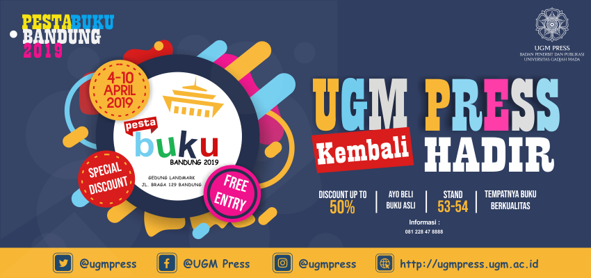 UGM Press Kembali Hadir di Pesta Buku Bandung, April 2019   