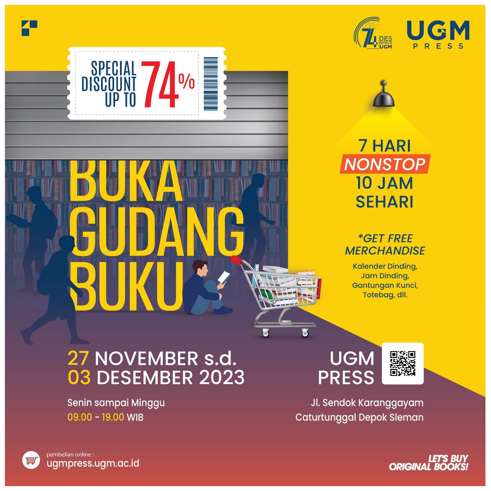 Ugm Press Rayakan Dies Natalis Ugm Ke 74 Dengan Buka Gudang Buku Akhir 